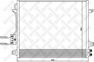 STELLOX 1045733sx -  Конденсатор, кондиционер