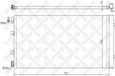 STELLOX 1045737sx -  Конденсатор, кондиционер