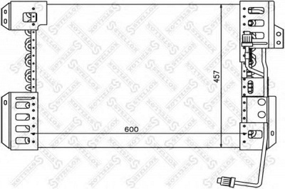 STELLOX 1045763sx -  Конденсатор, кондиционер