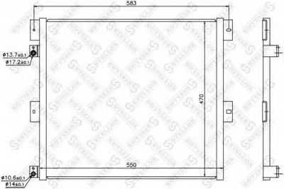 STELLOX 1045764sx -  Конденсатор, кондиционер