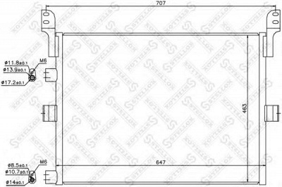 STELLOX 1045766sx -  Конденсатор, кондиционер