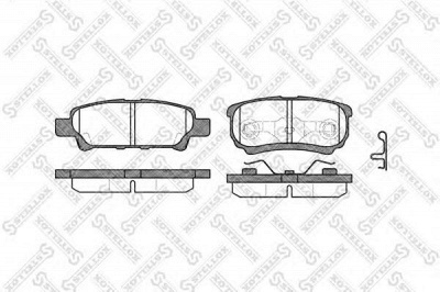 STELLOX 1062002sx -  Комплект тормозных колодок, дисковый тормоз