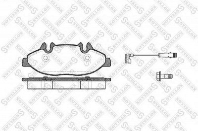 STELLOX 1120002lsx -  Комплект тормозных колодок, дисковый тормоз