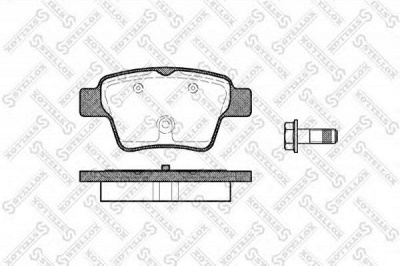 STELLOX 1149000bsx -  Комплект тормозных колодок, дисковый тормоз