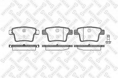 STELLOX 1160010lsx -  Комплект тормозных колодок, дисковый тормоз