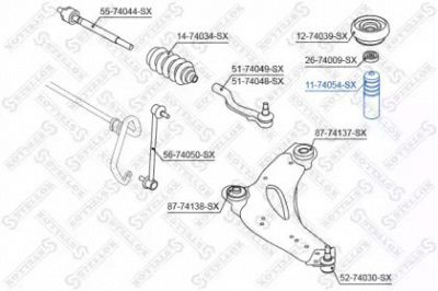 STELLOX 1174054sx -  Буфер, амортизация