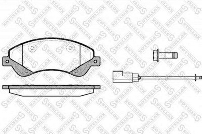 STELLOX 1262002sx -  Комплект тормозных колодок, дисковый тормоз