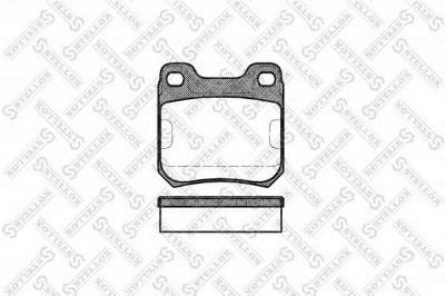 STELLOX 250040sx -  Комплект тормозных колодок, дисковый тормоз