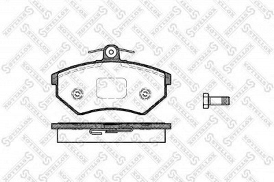STELLOX 412000sx -  Комплект тормозных колодок, дисковый тормоз