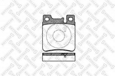 STELLOX 418000bsx -  Комплект тормозных колодок, дисковый тормоз