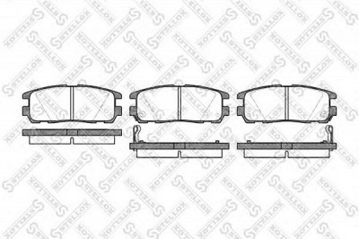 STELLOX 437002bsx -  Комплект тормозных колодок, дисковый тормоз