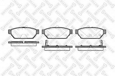 STELLOX 451002bsx -  Комплект тормозных колодок, дисковый тормоз