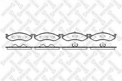 STELLOX 478000bsx -  Комплект тормозных колодок, дисковый тормоз