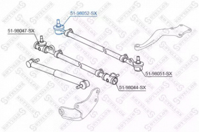 STELLOX 5198052sx -  Наконечник поперечной рулевой тяги