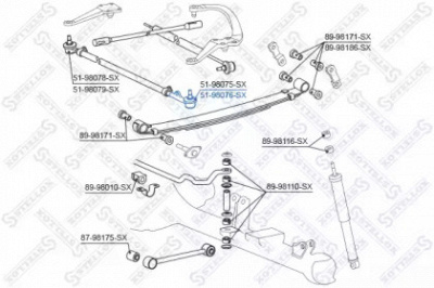 STELLOX 5198076sx -  Наконечник поперечной рулевой тяги