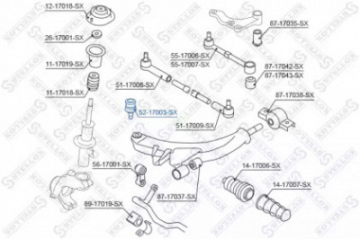 STELLOX 5217003sx -  Несущий / направляющий шарнир