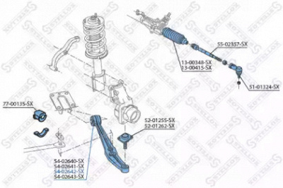 STELLOX 5402642sx -  Рычаг независимой подвески колеса, подвеска колеса