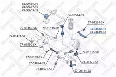 STELLOX 5404618sx -  Рычаг независимой подвески колеса, подвеска колеса