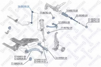 STELLOX 5600248sx -  Тяга / стойка, стабилизатор