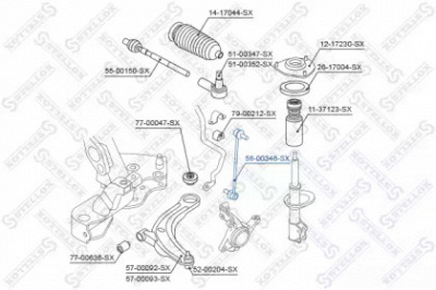 STELLOX 5600346sx -  Тяга / стойка, стабилизатор