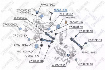 STELLOX 5600515sx -  Тяга / стойка, стабилизатор