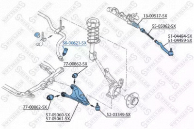 STELLOX 5600621sx -  Тяга / стойка, стабилизатор