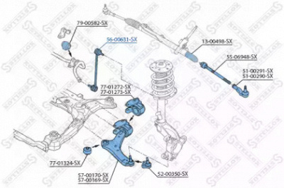 STELLOX 5600631sx -  Тяга / стойка, стабилизатор