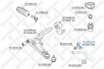 STELLOX 5653012sx -  Тяга / стойка, стабилизатор