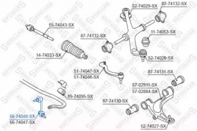 STELLOX 5674048sx -  Тяга / стойка, стабилизатор
