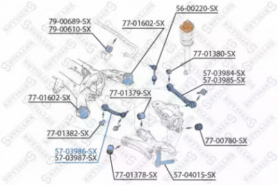 STELLOX 5703986sx -  Рычаг независимой подвески колеса, подвеска колеса