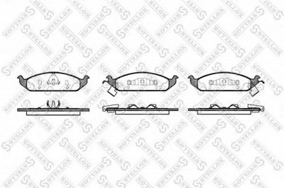 STELLOX 581002bsx -  Комплект тормозных колодок, дисковый тормоз