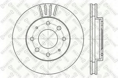 STELLOX 60203025vsx -  Тормозной диск