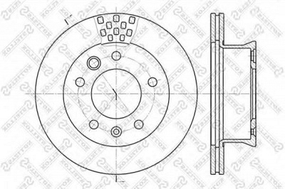 STELLOX 60203334vsx -  Тормозной диск