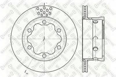 STELLOX 60203344vsx -  Тормозной диск