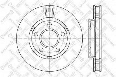 STELLOX 60203634vsx -  Тормозной диск