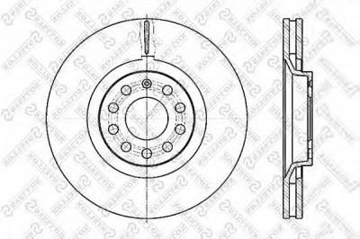 STELLOX 602047107vsx -  Тормозной диск