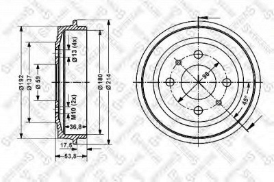 STELLOX 60252309sx -  Тормозной барабан