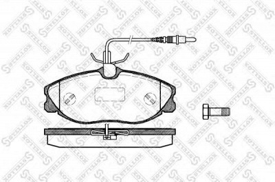 STELLOX 615004bsx -  Комплект тормозных колодок, дисковый тормоз