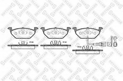 STELLOX 644021bsx -  Комплект тормозных колодок, дисковый тормоз