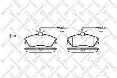 STELLOX 645004bsx -  Комплект тормозных колодок, дисковый тормоз