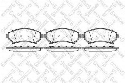 STELLOX 652002bsx -  Комплект тормозных колодок, дисковый тормоз