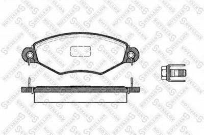 STELLOX 654010bsx -  Комплект тормозных колодок, дисковый тормоз