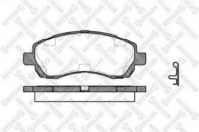 STELLOX 658002bsx -  Комплект тормозных колодок, дисковый тормоз