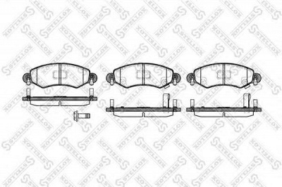 STELLOX 713012sx -  Комплект тормозных колодок, дисковый тормоз