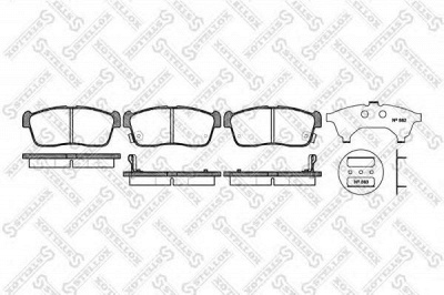 STELLOX 735002bsx -  Комплект тормозных колодок, дисковый тормоз