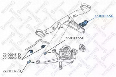 STELLOX 7700102sx -  Подвеска, рычаг независимой подвески колеса
