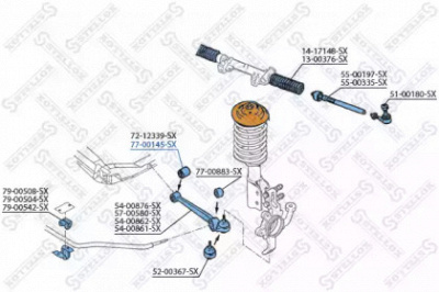 STELLOX 7700145sx -  Подвеска, рычаг независимой подвески колеса