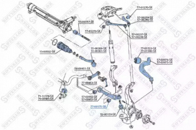 STELLOX 7700175sx -  Подвеска, рычаг независимой подвески колеса