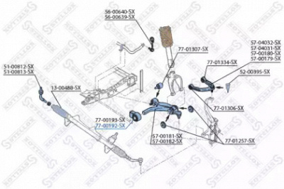 STELLOX 7700192sx -  Подвеска, рычаг независимой подвески колеса