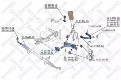 STELLOX 7700193sx -  Подвеска, рычаг независимой подвески колеса